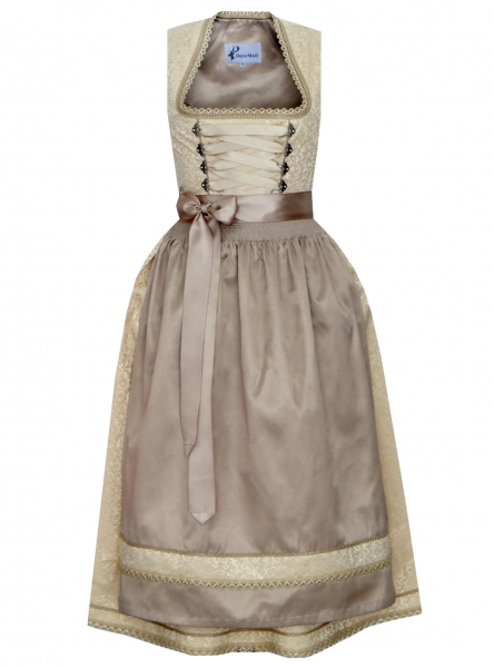 Dirndl lang 85 cm Wildpoldsried beige Bayer Madl