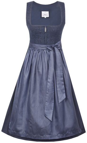 Dirndl midi 70 cm Gaimersheim nachtblau blau Marjo