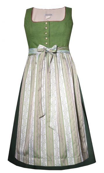 Dirndl Designerdirndl lang 84cm Reiterloh grün dunkelgrün Hannah Collection