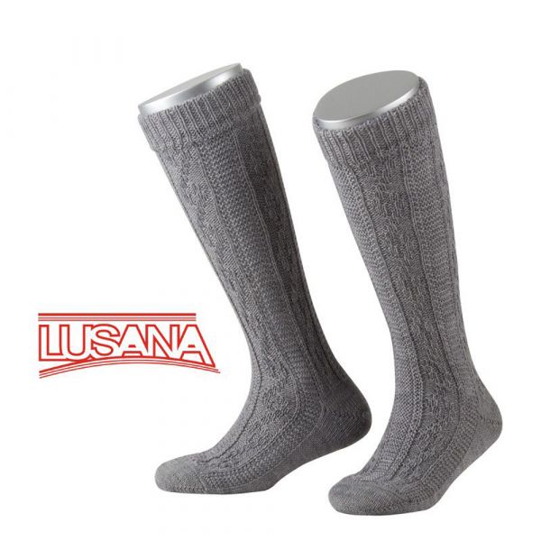 Kinder-Kurzhosenstrümpfe grau Lusana