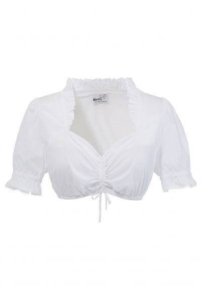 B-Ware / 2. Wahl - Dirndlbluse Nicole weiß Marjo