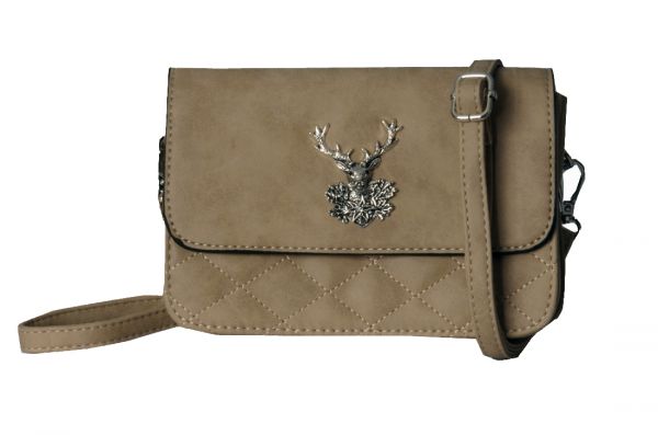 Trachtentasche Heidi khaki braun mit "Hirschkopf"