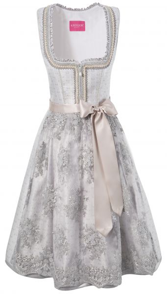 B-Ware / 2. Wahl - Dirndl midi 60 cm Susan silber Krüger