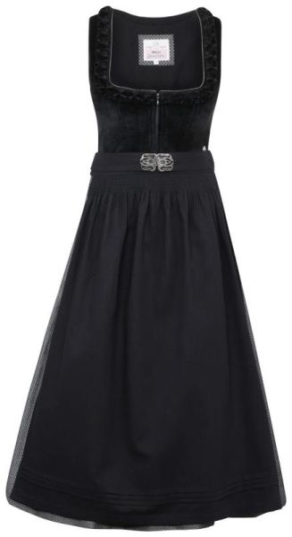 Dirndl midi 70cm Polling schwarz Marjo