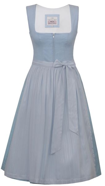 Dirndl midi 65 cm Rimsting babyblau hellblau blau Marjo