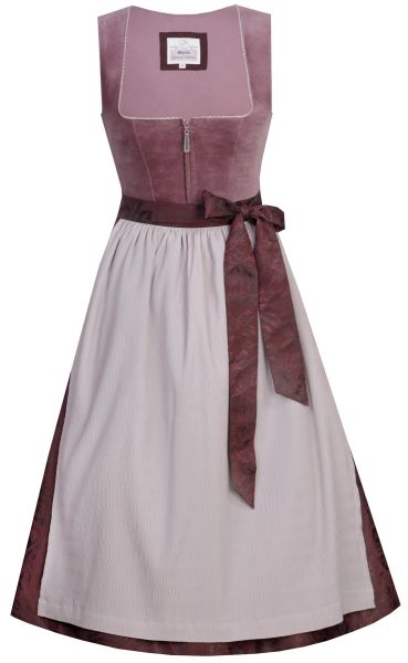 Dirndl midi 70 cm Irsee traube mauve rot lila Marjo