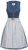 Dirndl midi 65 cm Romy marine rauchblau blau Marjo  Dirndl midi 65 cm Romy marine rauchblau blau Marjo