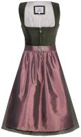 Dirndl midi 65 cm Nicoletta grün rosenholz Samt Marjo 