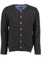 Strickjacke Trachtenjacke Pollanden anthrazit grau OS-Trachten Strickjacke Trachtenjacke Pollanden anthrazit grau OS-Trachten