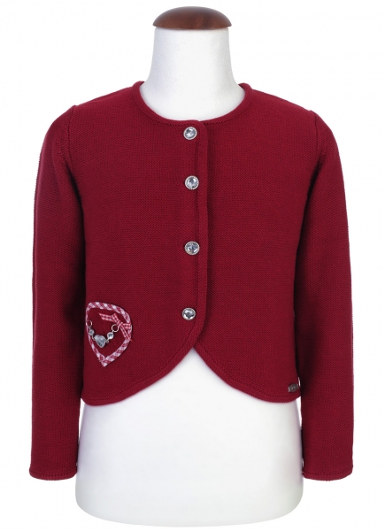 Kinder Trachtenstrickjacke Ribisel rot Spieth & Wensky