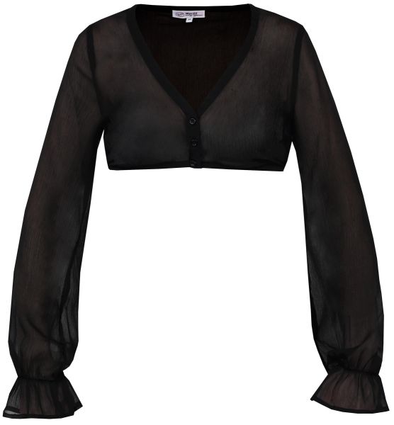 Dirndlbluse Arnstein schwarz Langarm Marjo