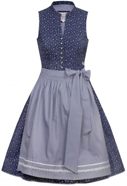 Kinderdirndl Jugenddirndl Miriam Kids blau dunkelblau grau Marjo