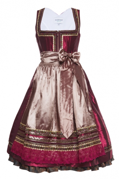 Dirndl midi 60 cm Pozzuoli bordeaux Krüger Feelings