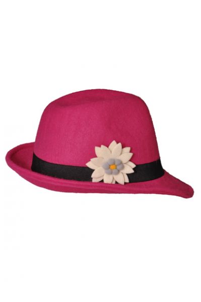 Trachtenhut Flora pink