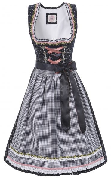 B-Ware / 2. Wahl - Dirndl mini 58cm Ulli dunkelblau Marjo
