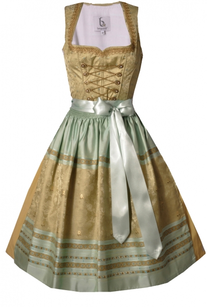 Dirndl Designerdirndl midi 70 cm Mainaschaff grün Bergweiss