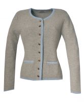 B-Ware / 2. Wahl - Trachten Strickjacke Caro hellgrau bleu blau Stockerpoint B-Ware / 2. Wahl - Trachten Strickjacke Caro hellgrau bleu blau Stockerpoint