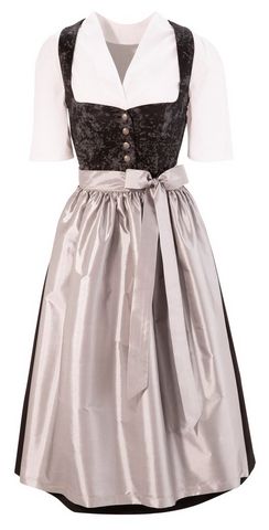 YesFashion Dirndl Damen 3-teilig - Komplett-Set Für Oktoberfest & Trachtenfeste