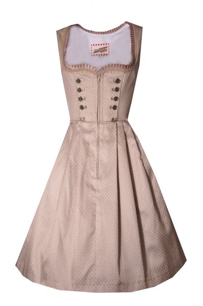 B-Ware / 2. Wahl Dirndl midi 60 cm rosa natur OHNE SCHÜRZE Andreas Gabalier Kollektion by Krüger