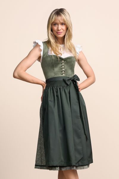 Dirndl midi 70 cm Iny dunkelgrün grün Krüger Madl