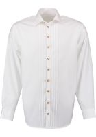 Trachtenhemd Niederhinkofen weiß Biesen Langarm slim fit OS Trachten Trachtenhemd Niederhinkofen weiß Biesen Langarm slim fit OS Trachten
