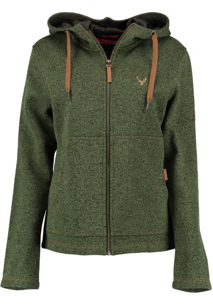 Trachtenjacke Outdoorjacke Wollfleece Rosenmühle trachtengrün grün Strickfleece OS Trachten