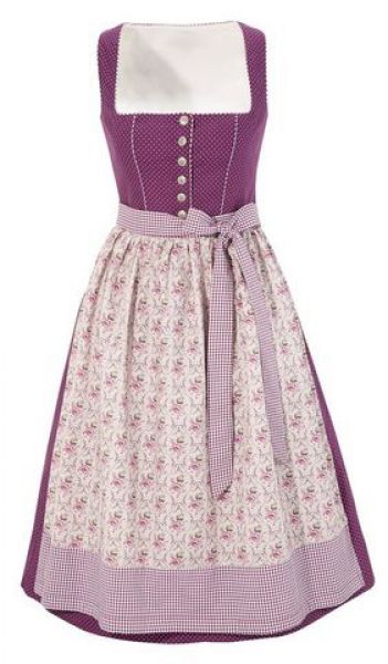 Dirndl midi 70 cm Herrgottsmühle lila Alpenwelt