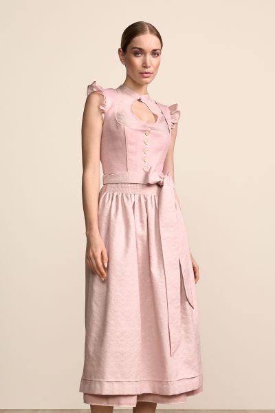 Dirndl lang 80 cm Elouise rose rosa Krüger Collection