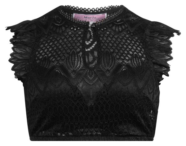 Dirndlbluse Neudörfl schwarz Flügelarm Marjo