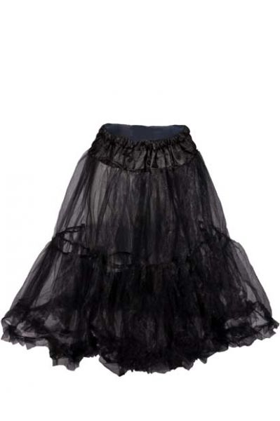 PETTICOAT UNTERROCK FÜR DIRNDL 65 CM SCHWARZ TRACHTENUNTERROCK V. MARJO