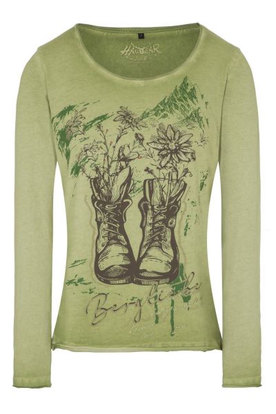 Trachtenshirt Wiara LS grün Hangowear