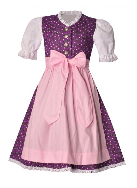 Kinderdirndl Howaschen lila rosa Hannah Collection