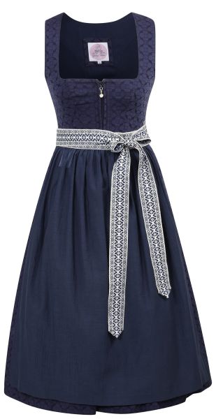 Dirndl lang 75 cm Landl dark night blau Marjo