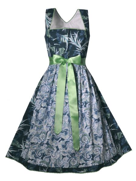 Dirndl midi 64cm Niedernhof blau grün Hannah Collection