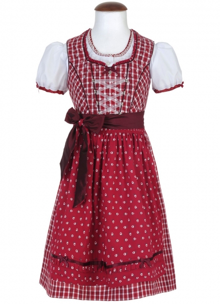 Kinderdirndl Däumling rot Trachtenset 3-tlg. Spieth & Wensky