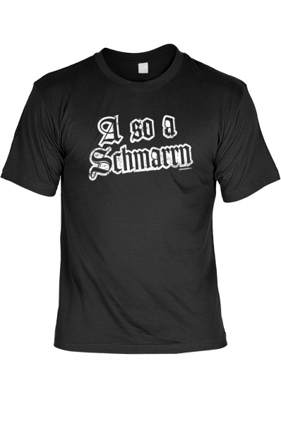 Trachtenshirt A so a Schmarn schwarz