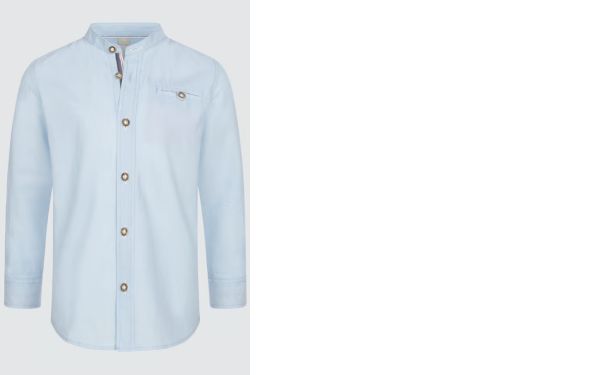 Trachtenhemd Gordon blau Langarm Krüger