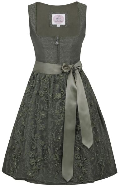 Dirndl midi 65 cm Arberg oliv grün Marjo