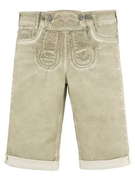 B-Ware / 2. Wahl Trachtenjeans Franzi Bermuda stein Marjo