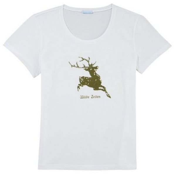 Trachtenshirt Eichelsee weiß grün Kurzarm Tshirt Louis&Louisa