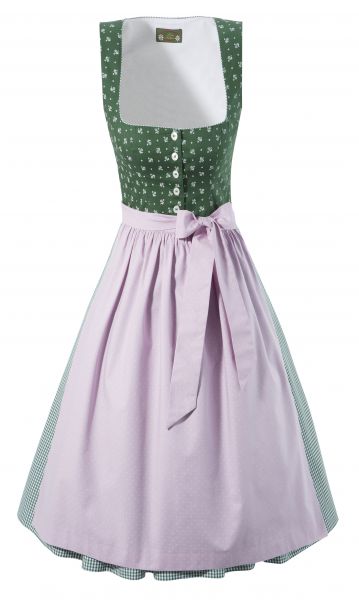 B-Ware / 2. Wahl Dirndl midi 60 cm Rombach grün rosa Love Nature