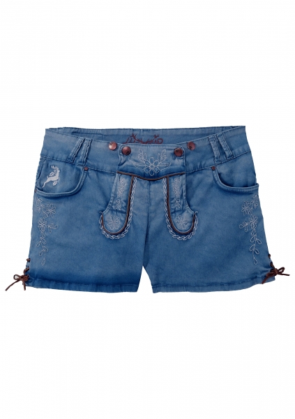 Trachtenjeans Color Jeans Short blau Hangowear