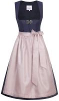 Dirndl midi 65cm Codi nachtblau blau mauve altrosa Marjo Dirndl midi 65cm Codi nachtblau blau mauve altrosa Marjo