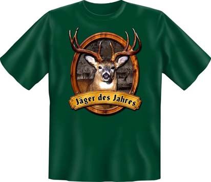 Trachtenshirt Jäger des Jahres grün T-Shirt