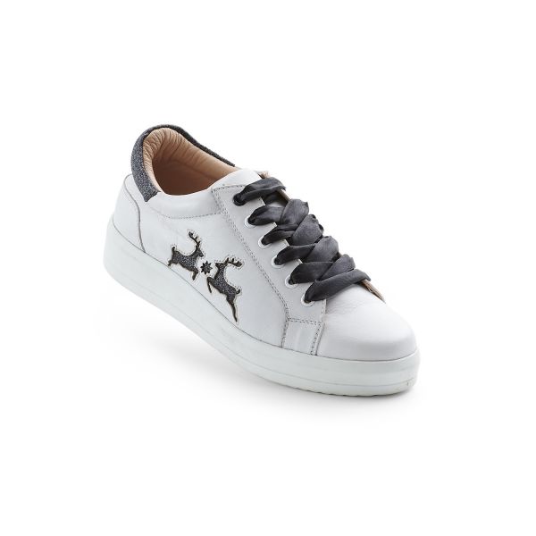 Trachten Sneaker Dorli weiß schwarz Maddox