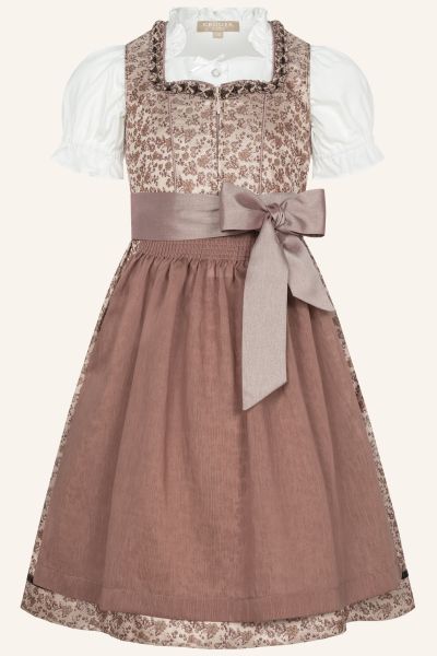 Kinderdirndl Kaelen braun 3-tlg. Krüger Kids