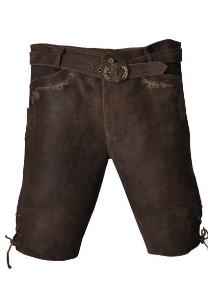 Lederhose kurz Theobald acker/ecrue Lekra