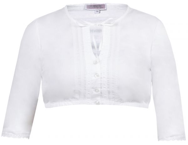 Dirndlbluse Korinna-Madlenka weiß halbarm Marjo