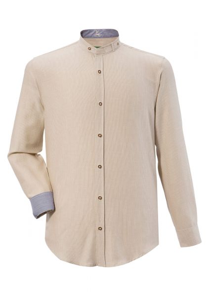 B-Ware / 2. Wahl - Trachtenhemd Friesenhausen sand beige Regular Fit Country Line
