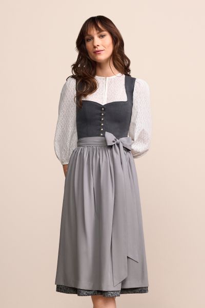Dirndl midi 70 cm Ileyna anthrazit grau Krüger Collection